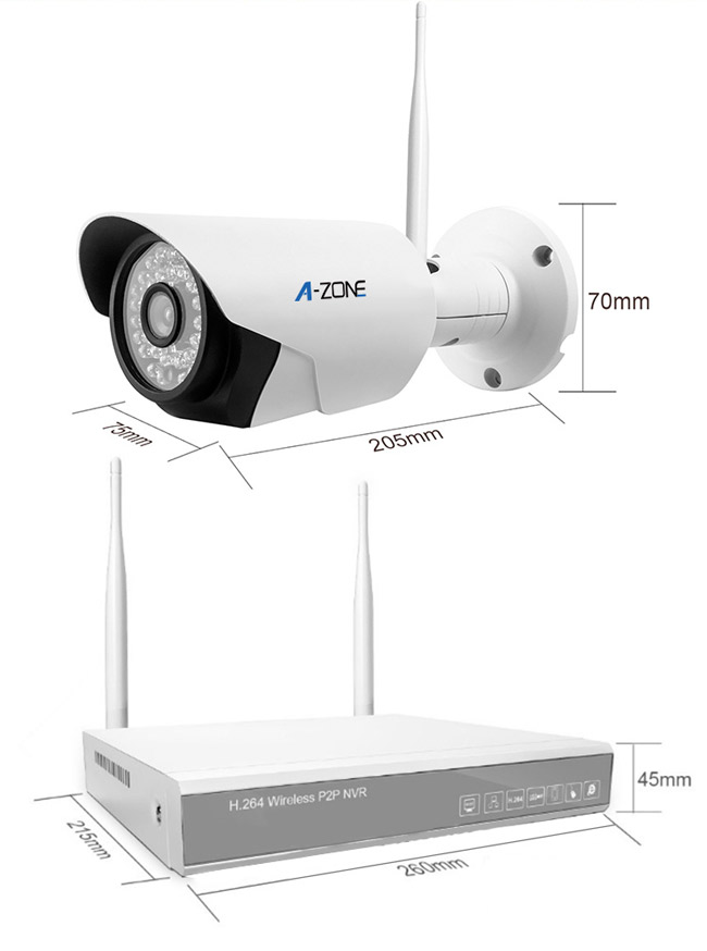 Набор 4КХ камеры ККТВ ночного видения беспроводной, беспроводная система камеры Ип с нвр